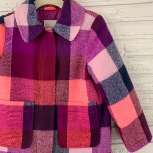 Cat and Jack Buffalo Plaid Coat Sz 3T